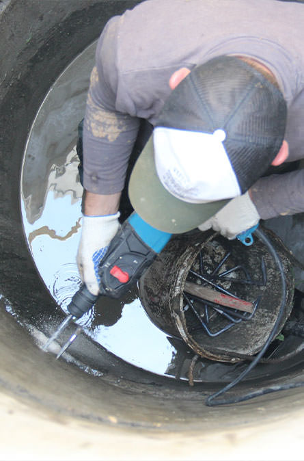 Как мы выполняем ремонт колодцев в Серебряно-Прудском районе